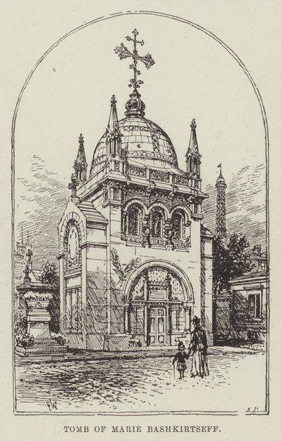 Tomb of Marie Bashkirtseff by Frank Watkins